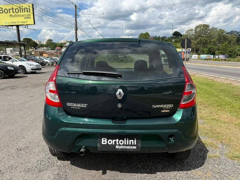 RENAULT - SANDERO - 2009/2010 - Verde - Sob Consulta