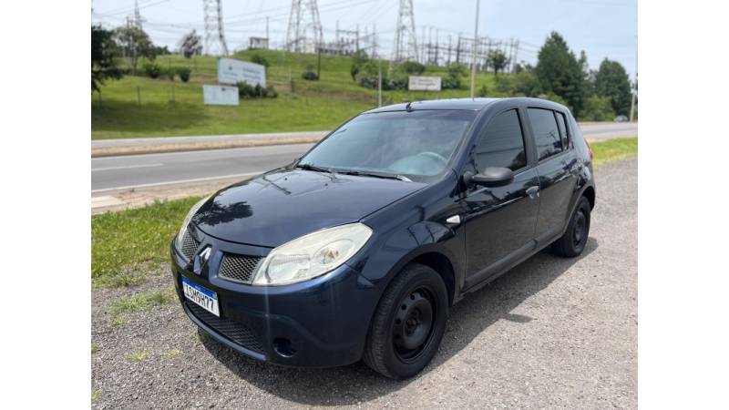 RENAULT - SANDERO - 2008/2009 - Azul - R$ 25.900,00